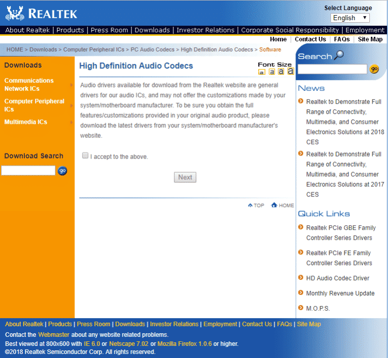 install realtek audio driver install realtek audio driver