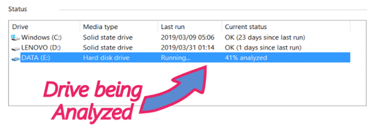 analyze disc drive