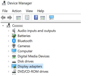 windows display adapters