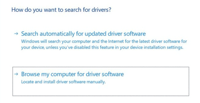 manual driver search