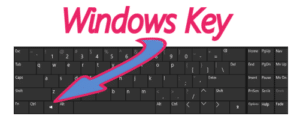 windows key on keyboard
