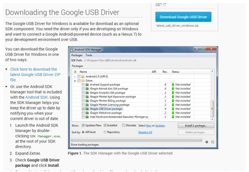 google usb driver