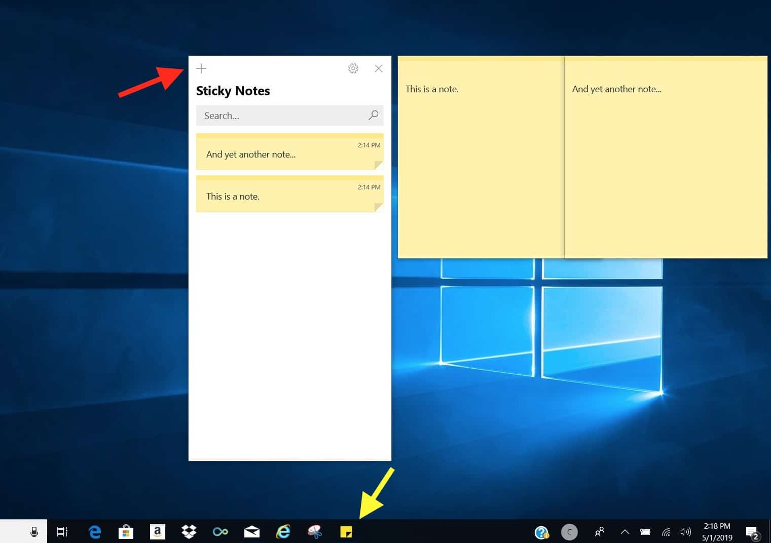 Sticky Notes