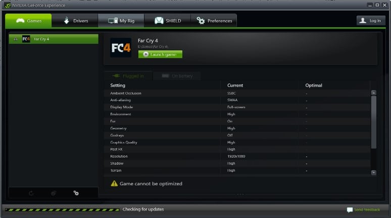 Games Tab in GE Games Tab in GE