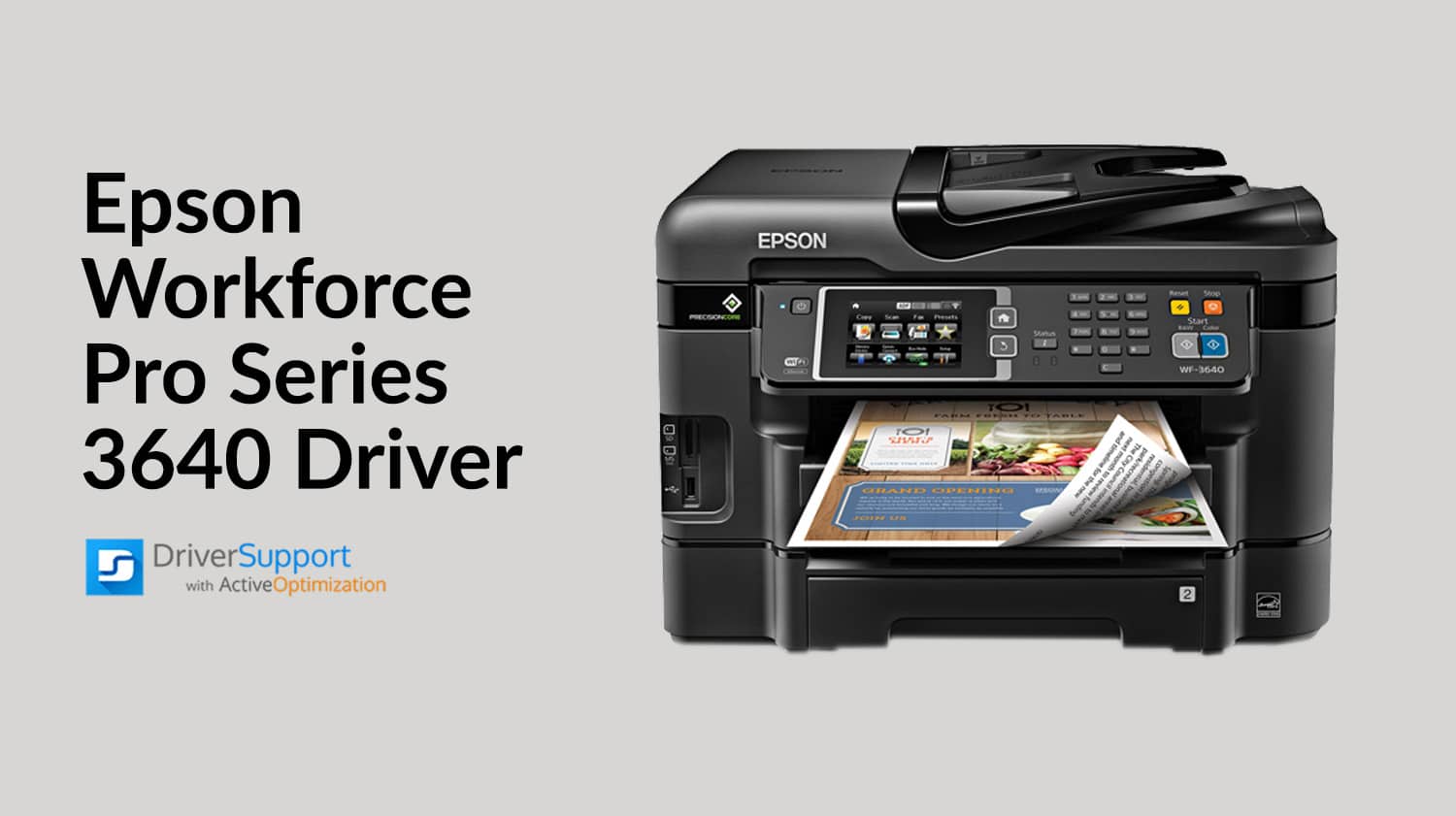 Epson Workforce Pro Series 3640 driver Fixing Printer Problems