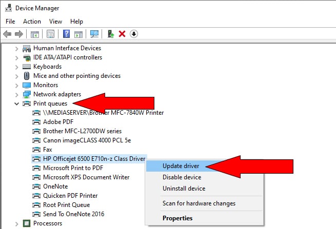 update HP OfficeJet 6500 driver