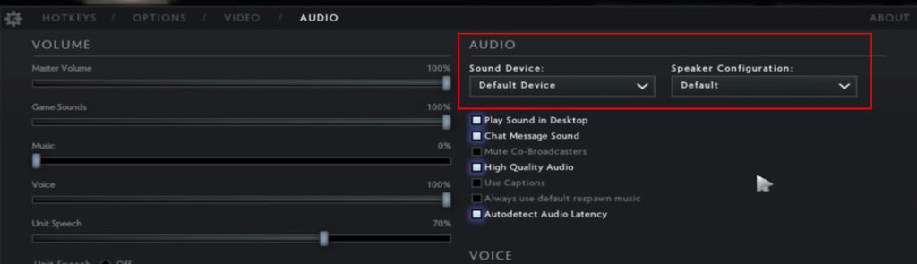 Sound Device and Speaker Configuration