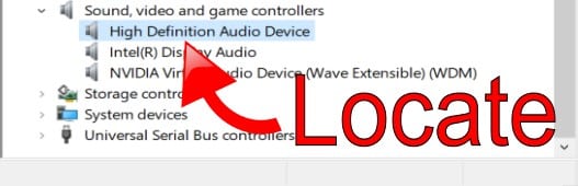 Locate Generic Audio Device