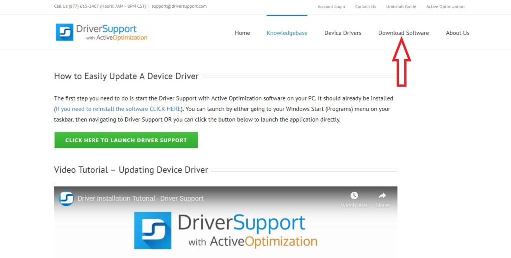 Download Driver Support Application