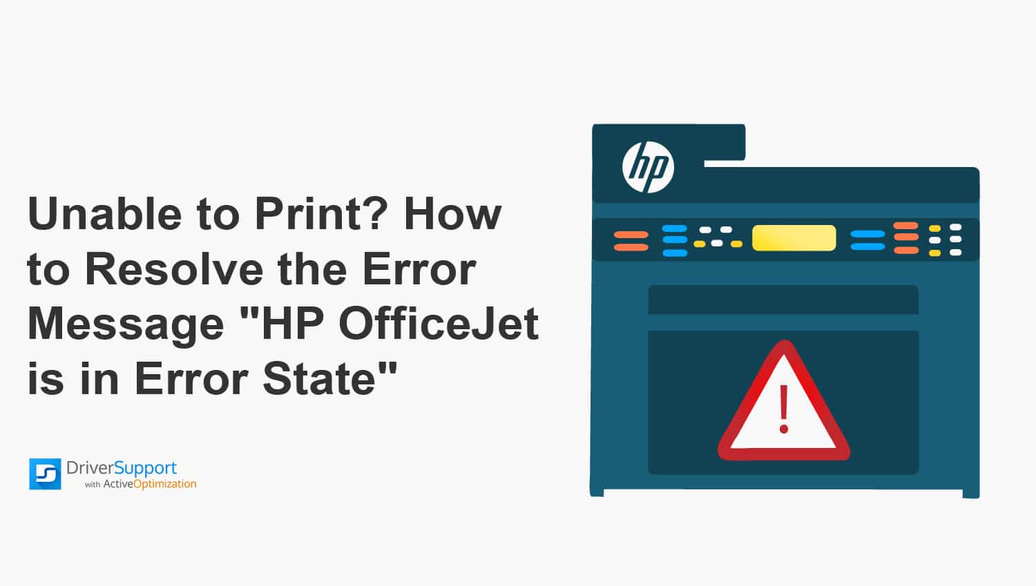 How To Resolve The Error message HP OfficeJet Is In Error State
