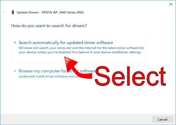 Automatically Search for Driver