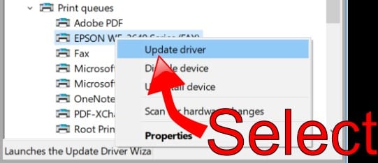Select Update Driver