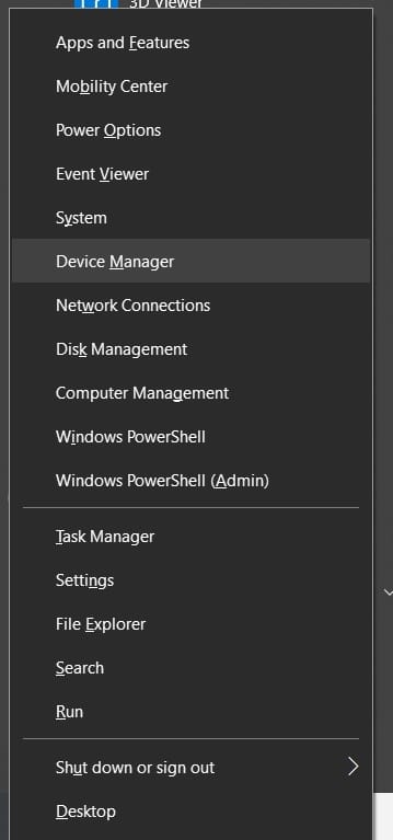 select Device Manager