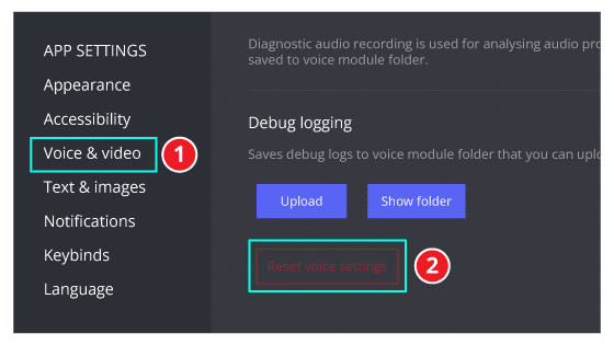 discord reset voice setting